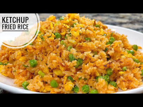 Ketchup fried rice | Fried Rice Without Soy Sauce | Simple Fried Rice