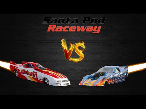 Crazy jet car drag race at Santapod Main Event 2023 [4K]