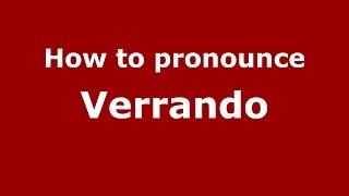 How to pronounce Verrando
