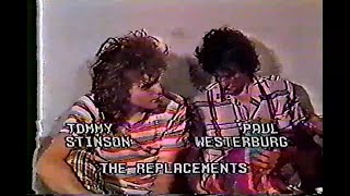 The Replacements - Paul Westerberg + Tommy Stinson interview - Agora 8/4/87 - Eddie Marshall Show