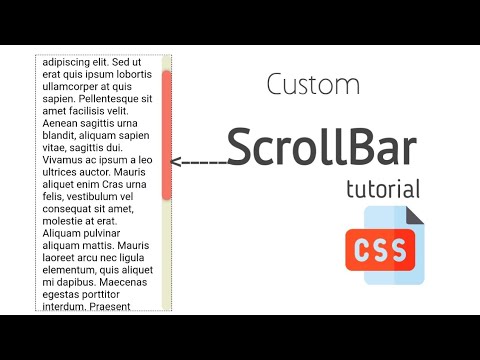 How to create custom scrollBar with css | css scrollbar #purecss #coding