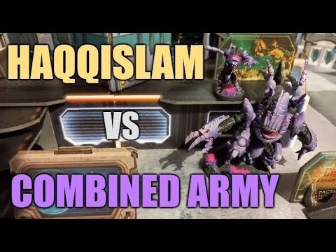 Infinity REINFORCEMENTS Battle Report - Haqqislam v Combined Army (Acquisition)