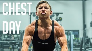 INSANE CHEST WORKOUT!  16 Year Old Tristyn Lee Tra