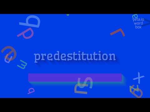 PREDESTITUTION - HOW TO PRONOUNCE IT?