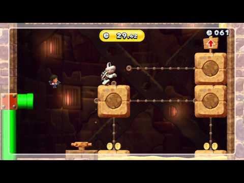Stoneslide Tower Climb Gold Medal - New Super Mario Bros. U (53.23 Seconds)