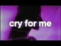 The Weeknd Cry For Me Slowed Reverb