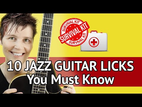 10 JAZZ GUITAR LICKS You Must Know - For Every Chord Type - Jazz Licks GUITAR LESSON