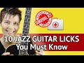 10 JAZZ GUITAR LICKS You Must Know For Every Chord Type Jazz Licks GUITAR LESSON