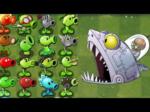 Team PEASHOOTER Vs Team ALL PLANTS Level 1 - Who 's NOOB Team? PvZ 2 Zombot Battlez