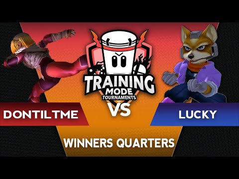 Training Mode Tournaments #8 DontTiltMe (Sheik) vs. Lucky (Fox) - SSBM Winners Quarters - Melee