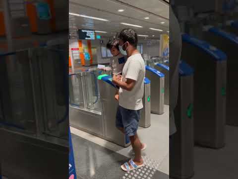 Baby knows how to swipe card at Metro #shorts