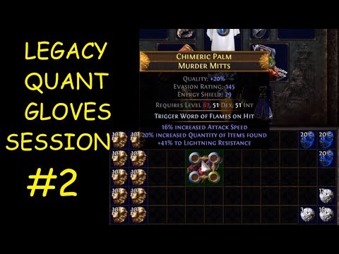 LEGACY 20% QUANT GLOVES YEET! Chimeric Palm Murder Mitts Session #2 | Demi Video