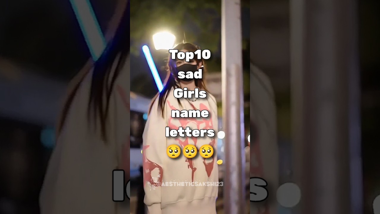 Top 10 sad girls name letters🥺🥺🥺🤌✨ #aestheic #kpop