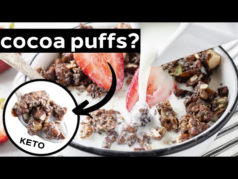 CRAVING CEREAL? Make this chocolatey, crunchy KETO CEREAL