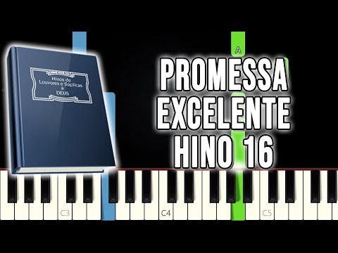 Hino 16 CCB - Promessa Excelente | VERSÃO FÁCIL | Piano e Teclado Tutorial