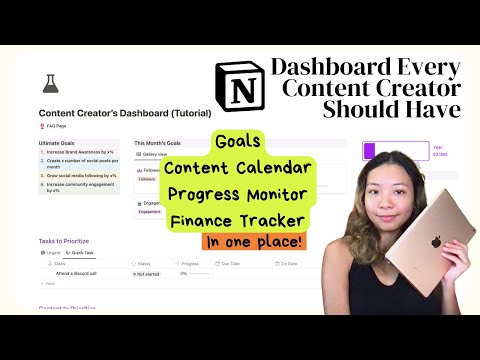 Content Creator's Dashboard | Get Notion Template