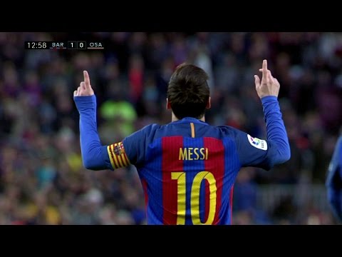 Lionel Messi vs Osasuna (Home) 16-17 HD 1080i By IramMessiTV