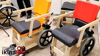 非金属製の車椅子が空港や病院施設で活躍する