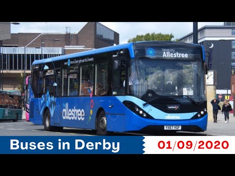 Buses in Derby (Corporation Street - 01/09/2020)