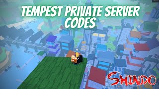 Tempest Private Server Codes For Shindo Life  Late