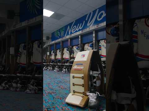 The stage is set for outdoor hockey 👀 #nhl #hockey #nyr #winterclassic