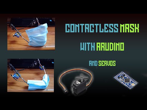 Making of Contactless Mask with live demo and source code || Arduino and Servo motors || fun project