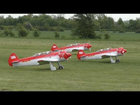 ProWing International 2018 - 3x fantastic Yak-11 with Kickstart