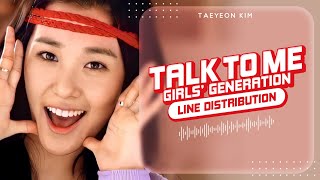 Talk To Me (카라멜 커피) - Girls’ Generation Jessica &amp; Tiffany (소녀시대) | Line Distribution