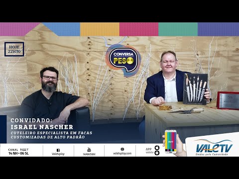 Israel Nascher: o mestre cuteleiro que transforma aço em arte 1 Assista no YouTube