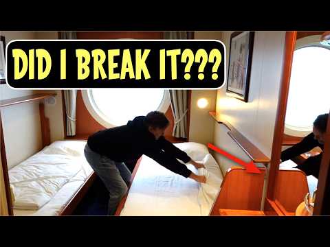 Smallest "CRUISE SHIP" Cabin I Have Ever Seen - Colorline Fantasy Ferry to Oslo
