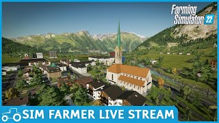 Sim Farmer Live Stream On Erlengrat FS22 Making Silage &amp; Prepping Fields