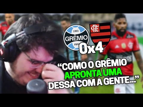 CASIMIRO REAGE A GRÊMIO 0X4 FLAMENGO PELAS QUARTAS DE FINAL COPA DO BRASIL 2021 | Cortes do Casimito