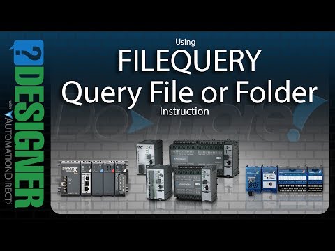 BRX Do-more Designer Using the FILEQUERY Instruction from AutomationDirect