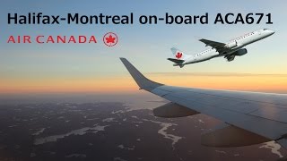 Sunset-Flight-Report: Halifax-Montreal, Air Canada Embraer 190