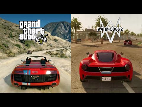 (HINDI) gta 5 vs watch dogs 2 || Battle of similar games