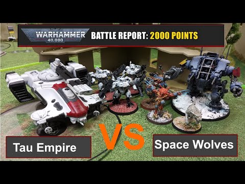 Warhammer 40k Battle Report: Tau Empire vs. Space Wolves 2000Pkt 9. Edi deutsch