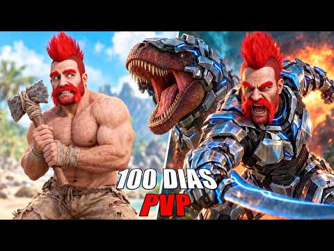 En 100 días me convertí en el JUGADOR mas TEMIDO de ARK PVP ☠️