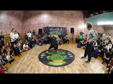 pro 1x1 - bboy Mixchik vs bboy HellYeah - брейкданс чемпионат TurtleFreeze Battle