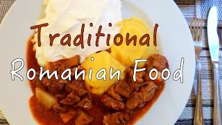 Traditional Romanian Food in Brasov, Romania