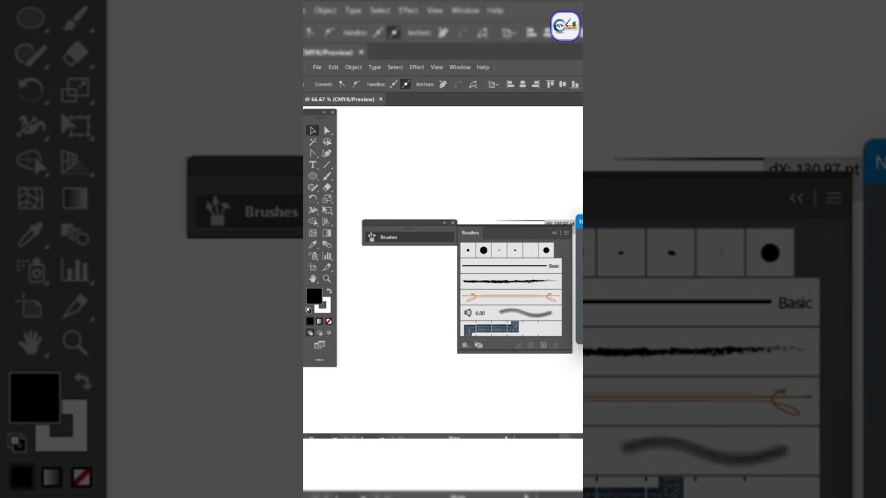 How to create art brush in illustrator | Custom art brush | Illustrator shorts #shorts #illustrator