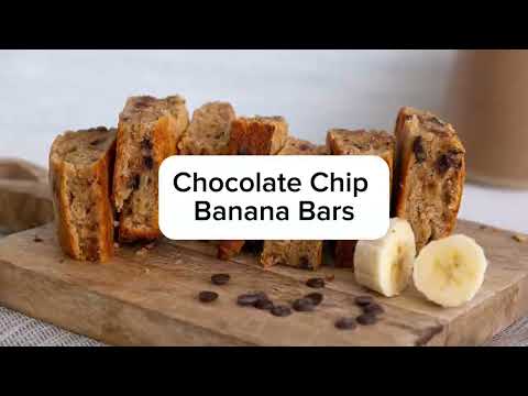 Chocolate Chip Banana Bars Recipe