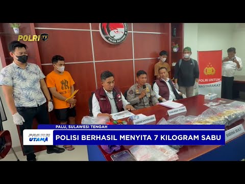 POLDA SULTENG GAGALKAN PEREDARAN 7,2 KG SABU DAN 25 BUTIR EKSTASI DI KOTA PALU