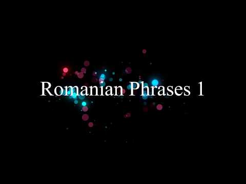 Romanian Phrases 1