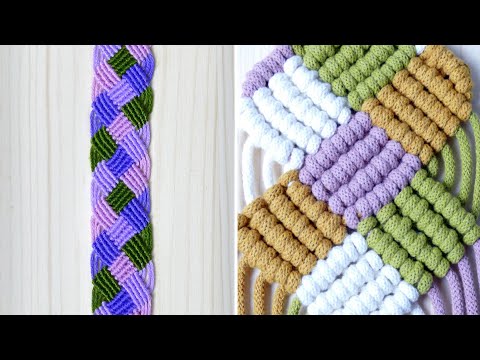 Macrame ABC pattern sample 17