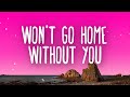 Maroon 5 - Won't Go Home Without You (Lyrics)