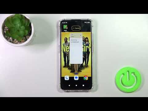 Add & Remove Home Screen Widgets - OUKITEL C33 and Home Screen