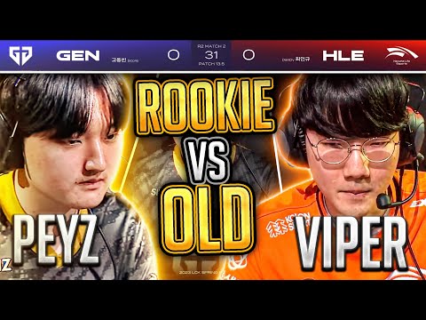 *PEYZ VS VIPER* DUELO DE GENERACIONES EN PLAYOFFS // GEN vs HLE Highlights game 1