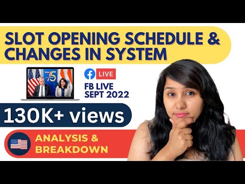 What are the latest USA visa slot updates for F1, H1B, L1, B1/B2, and J1 visas?