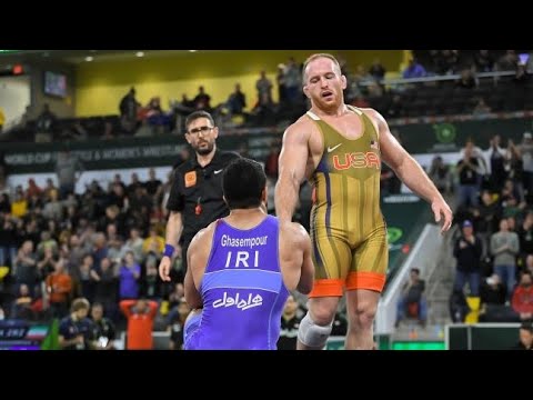 97kg final worldcup wrestling bout 2022 IRI vs USA