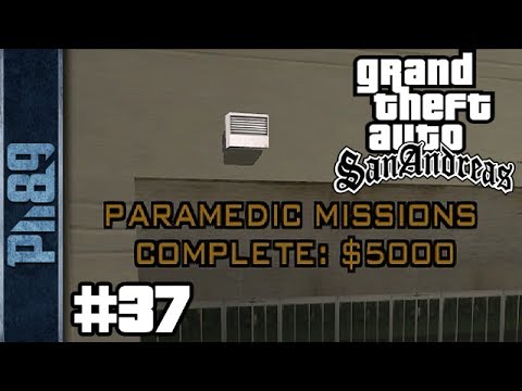 GTA San Andreas Gameplay Walkthrough Part #37 - Paramedic (lvl 12 - Max Health) (PC HD)